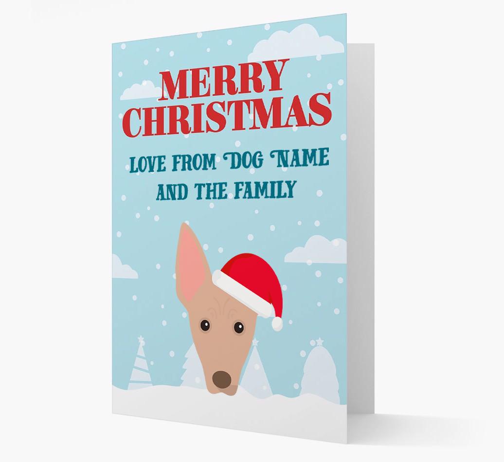 Love From the Family: Personalized {breedFullName} Christmas Card