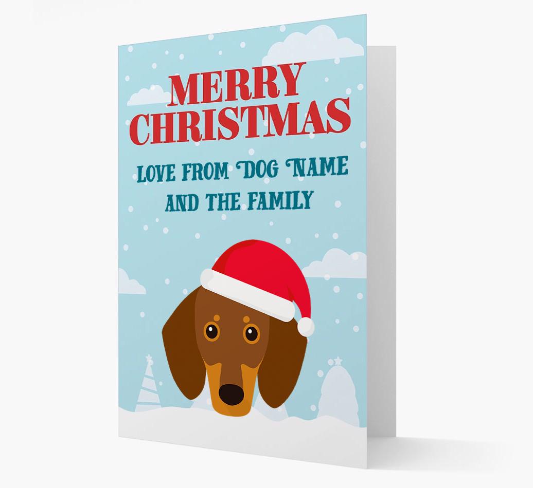 Love From the Family: Personalized {breedFullName} Christmas Card