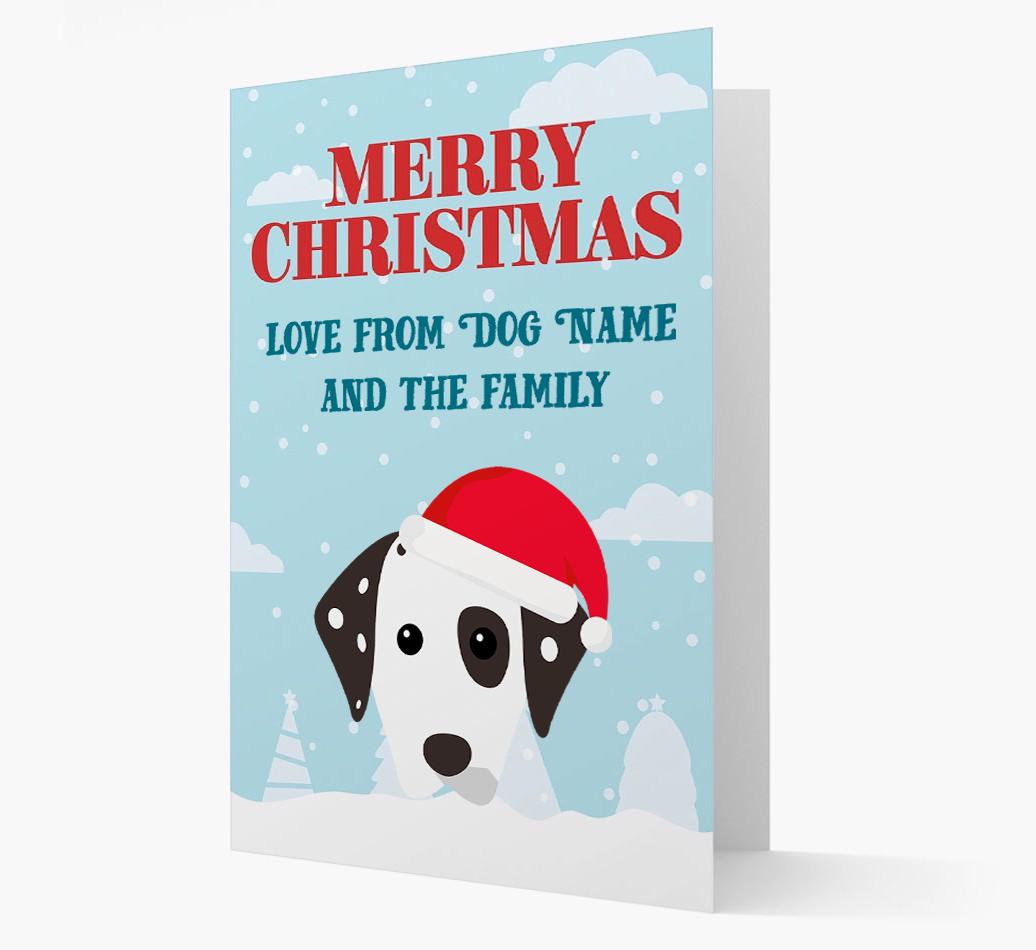 Love From the Family: Personalized {breedFullName} Christmas Card