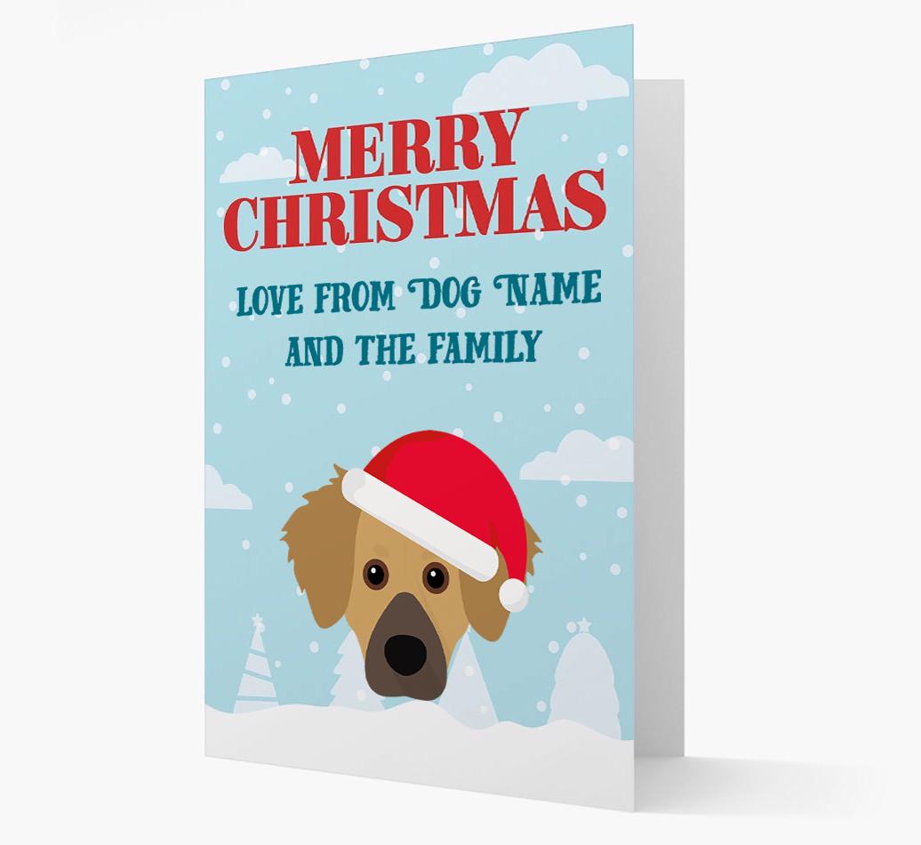 Love From the Family: Personalized {breedFullName} Christmas Card