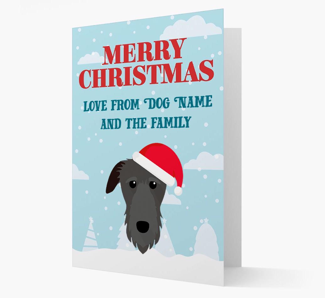 Love From the Family: Personalized {breedFullName} Christmas Card
