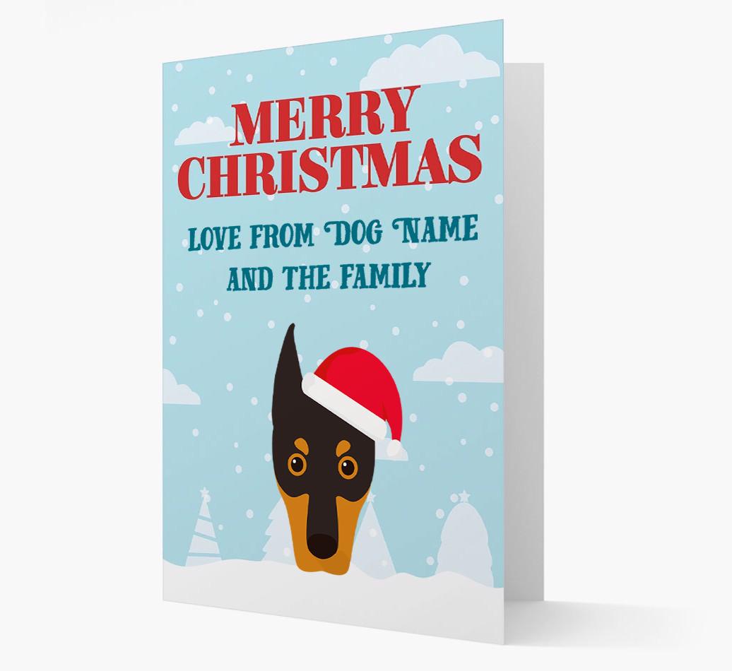 Love From the Family: Personalized {breedFullName} Christmas Card