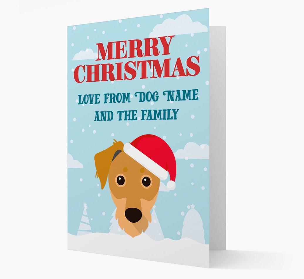 Love From the Family: Personalized {breedFullName} Christmas Card