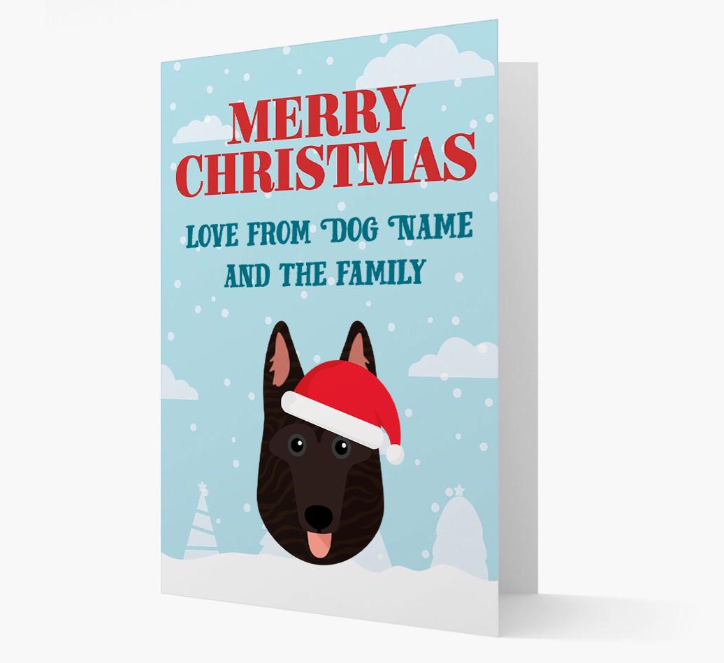 Love From the Family: Personalized {breedFullName} Christmas Card