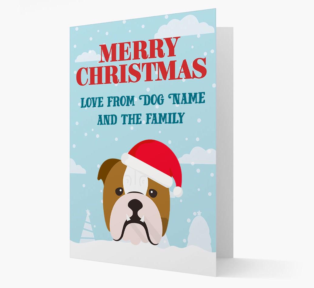 Love From the Family: Personalized {breedFullName} Christmas Card