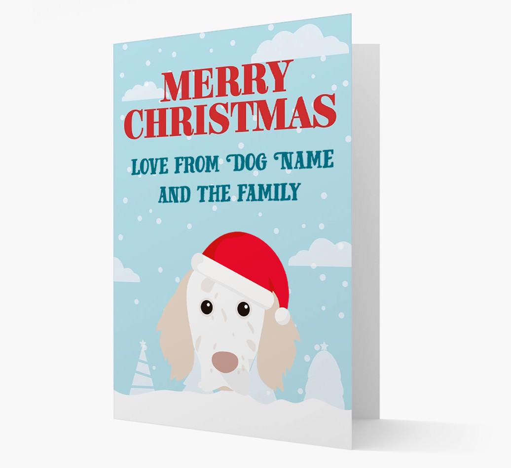 Love From the Family: Personalized {breedFullName} Christmas Card