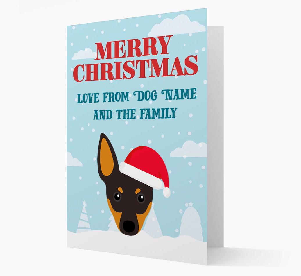 Love From the Family: Personalized {breedFullName} Christmas Card