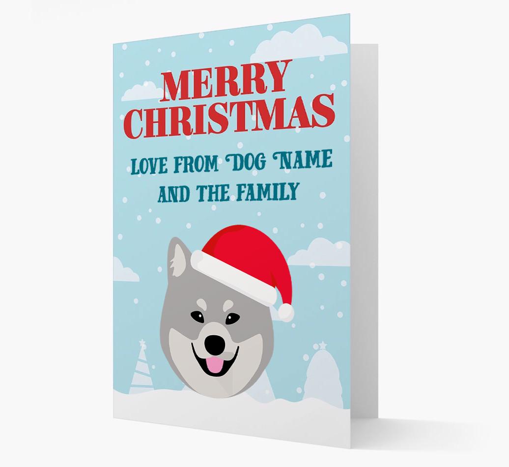 Love From the Family: Personalized {breedFullName} Christmas Card