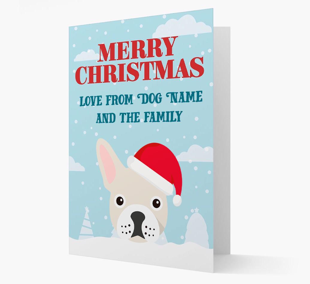 Love From the Family: Personalized {breedFullName} Christmas Card