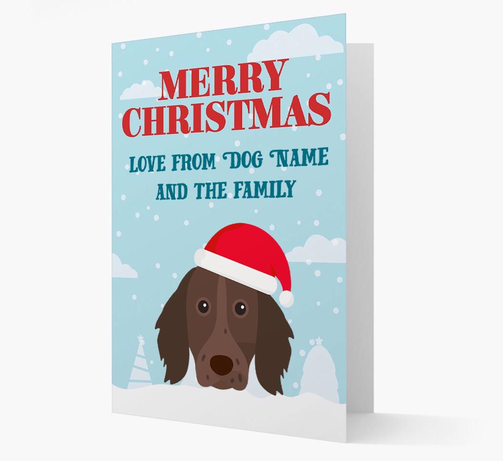 Love From the Family: Personalized {breedFullName} Christmas Card