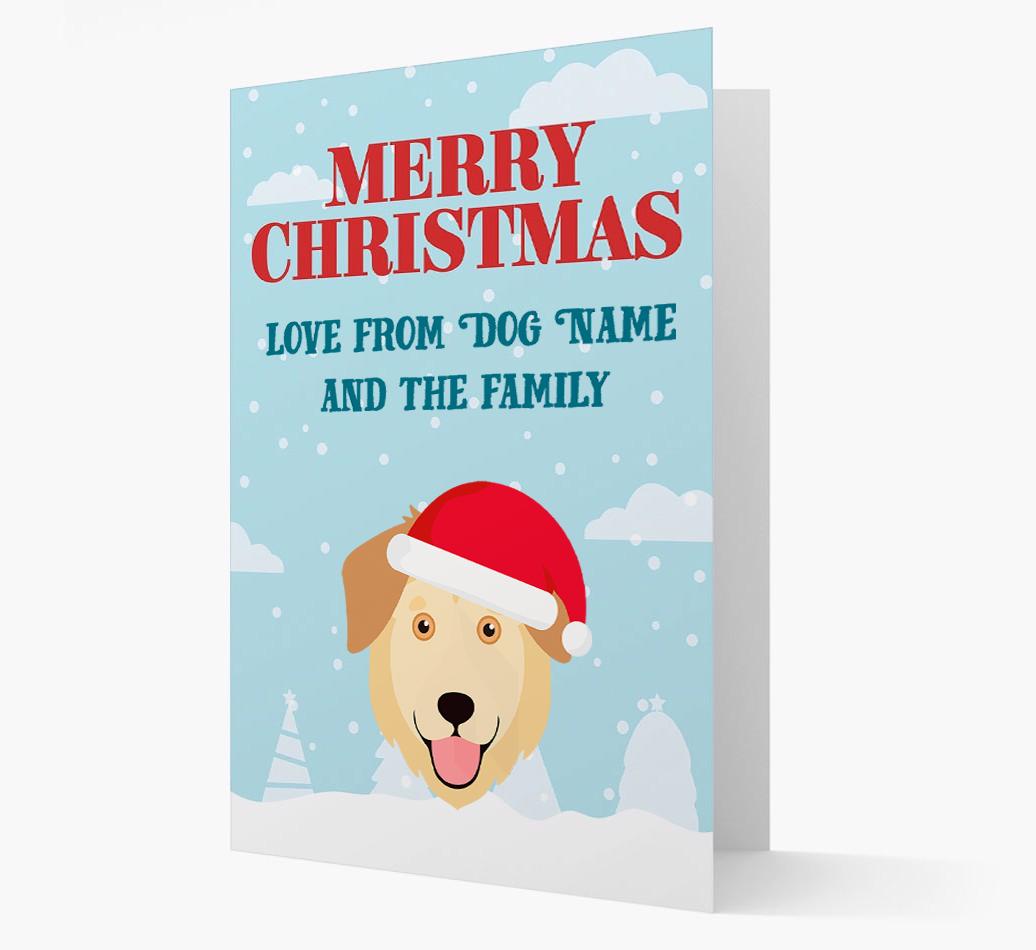 Love From the Family: Personalized {breedFullName} Christmas Card