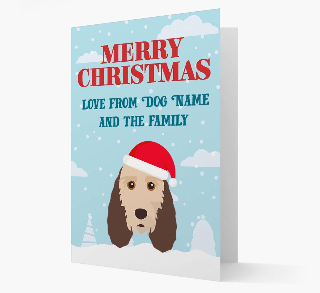 Love From the Family: Personalized {breedFullName} Christmas Card