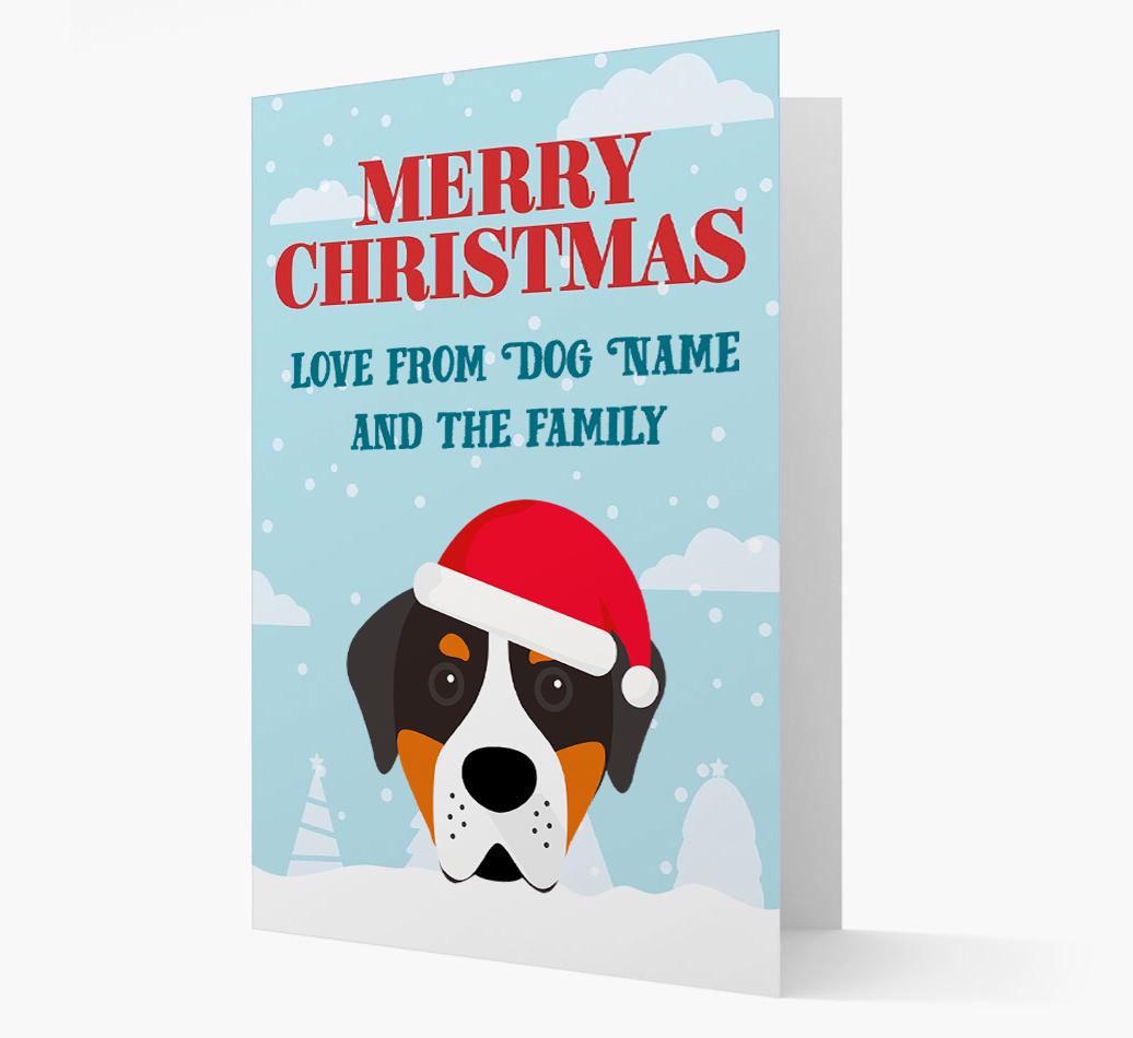 Love From the Family: Personalized {breedFullName} Christmas Card