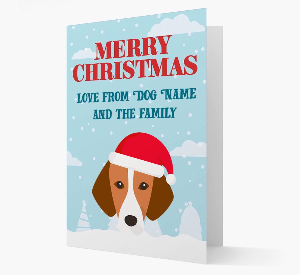 Love From the Family: Personalized {breedFullName} Christmas Card