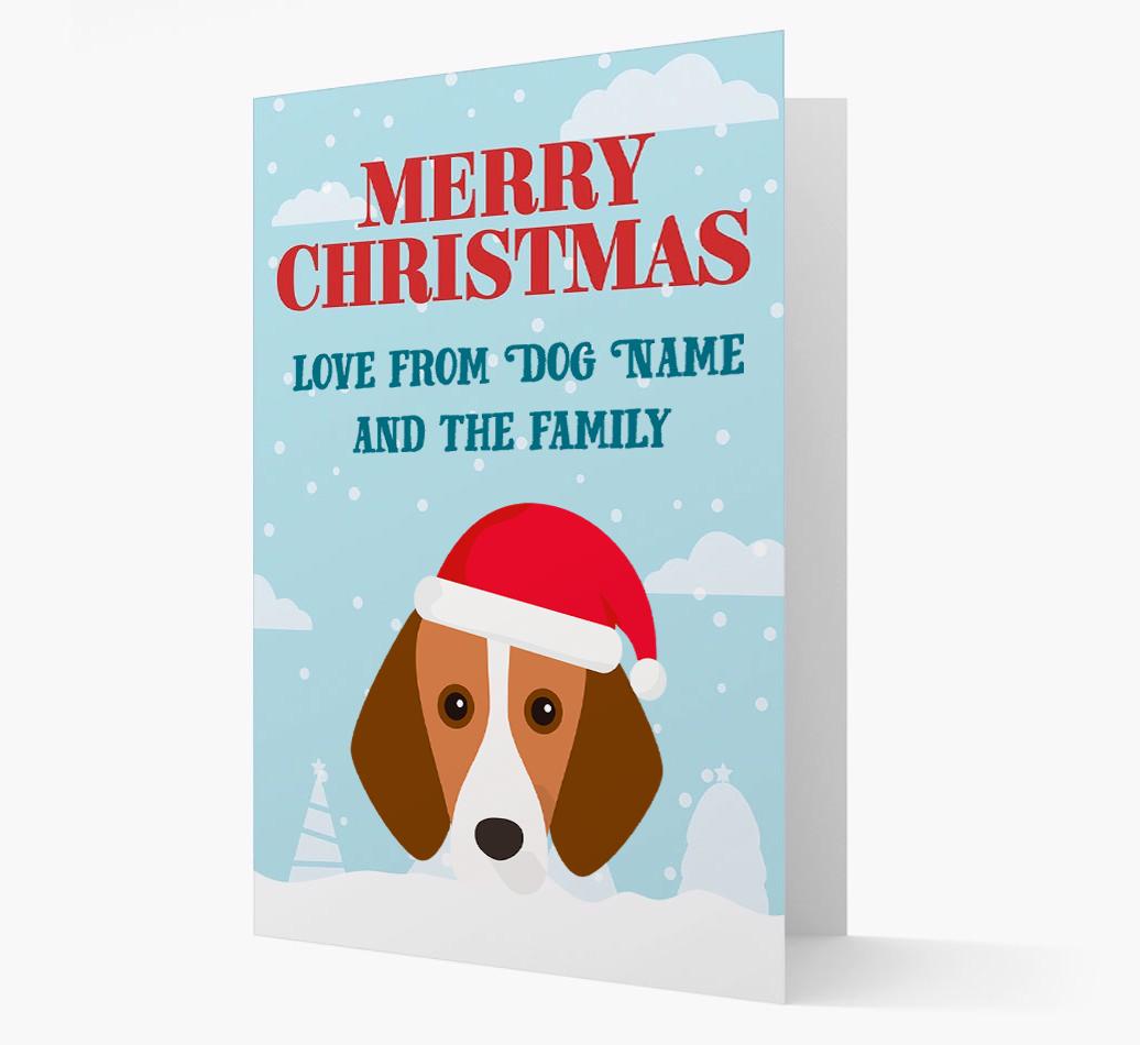 Love From the Family: Personalized {breedFullName} Christmas Card