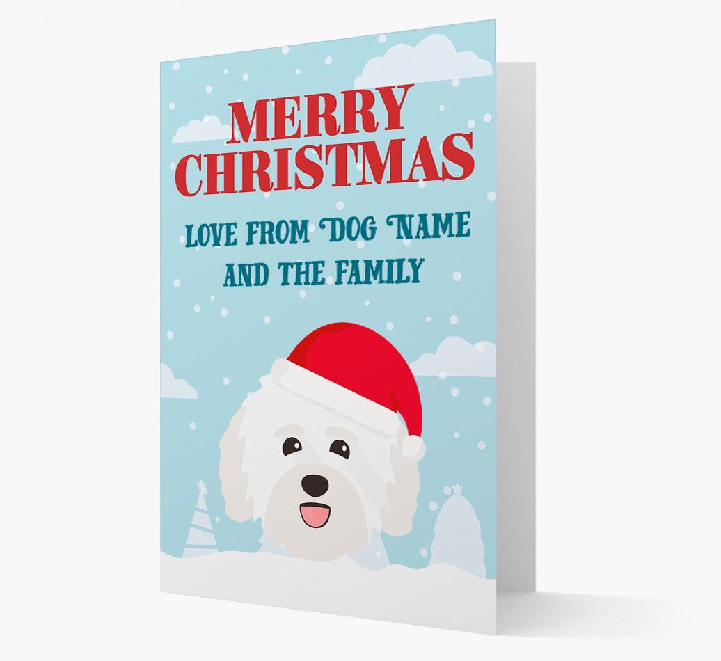 Love From the Family: Personalized {breedFullName} Christmas Card