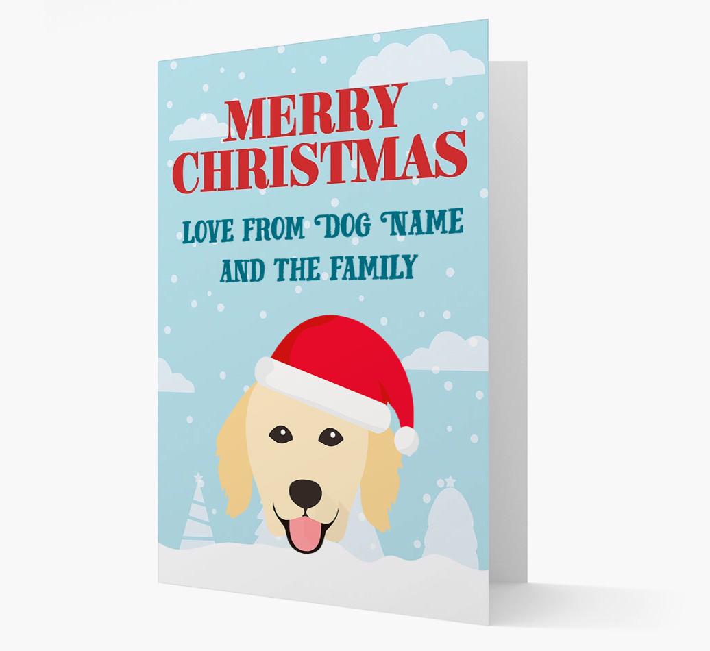 Love From the Family: Personalized {breedFullName} Christmas Card
