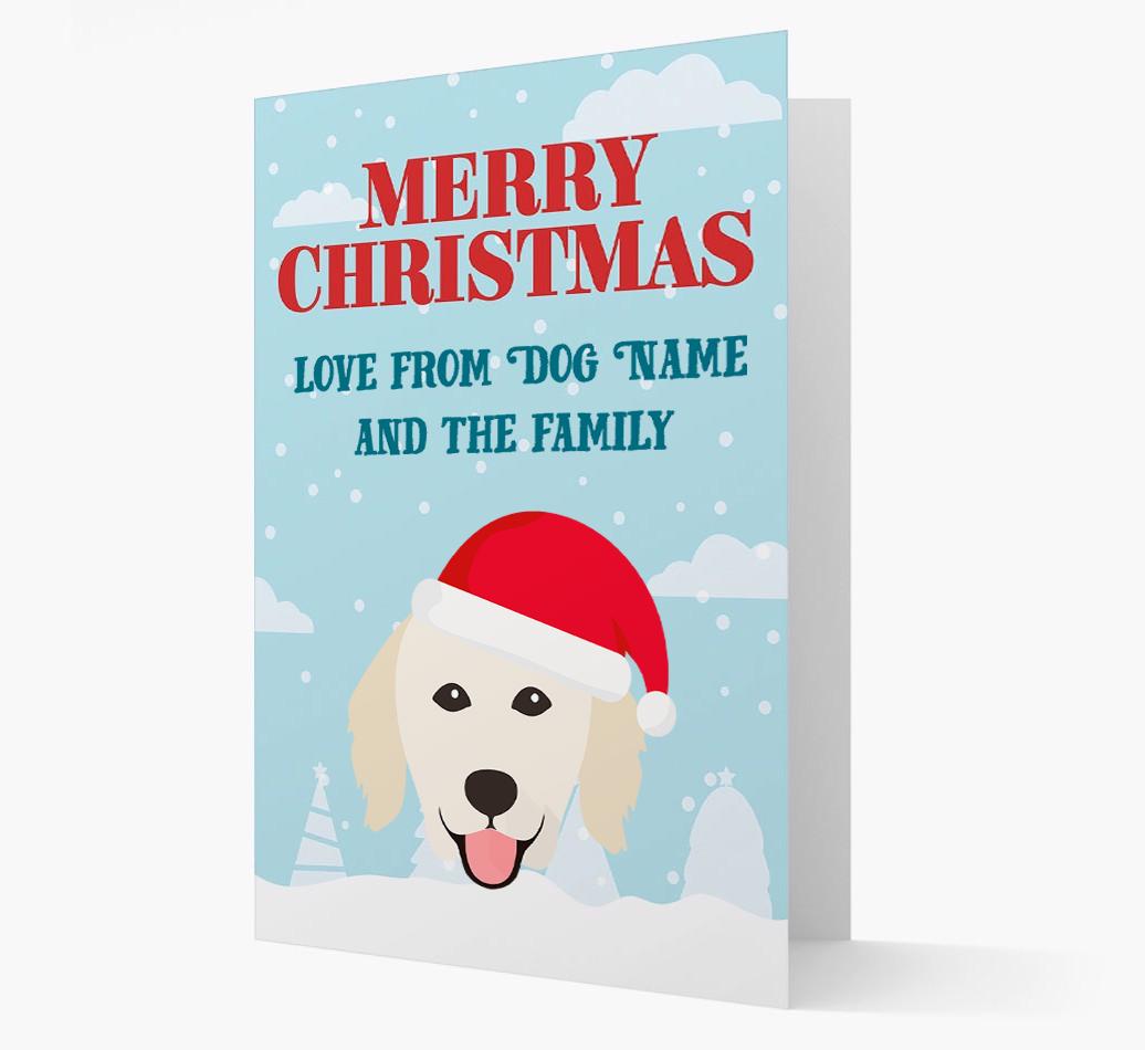 Love From the Family: Personalized {breedFullName} Christmas Card