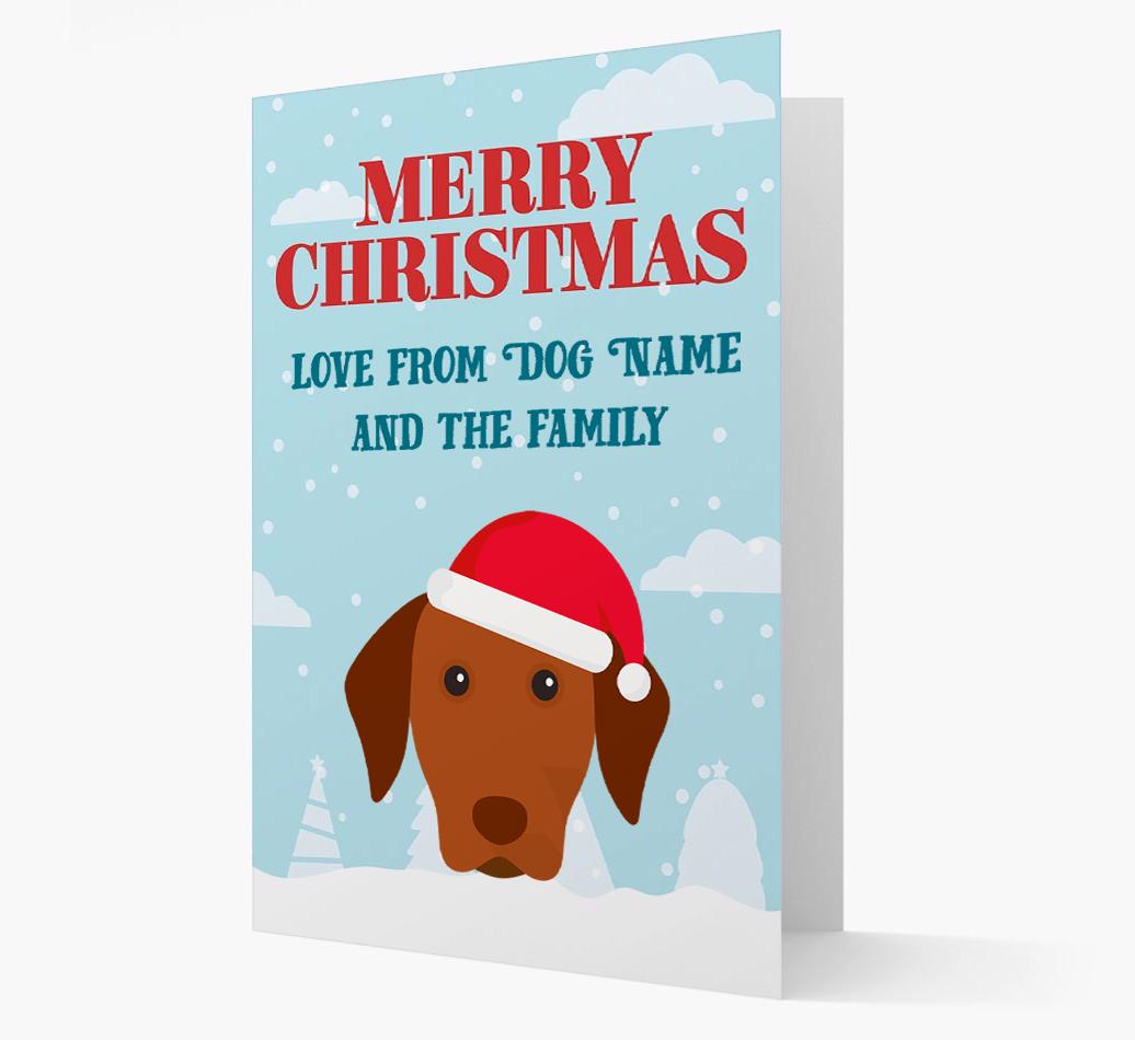 Love From the Family: Personalized {breedFullName} Christmas Card