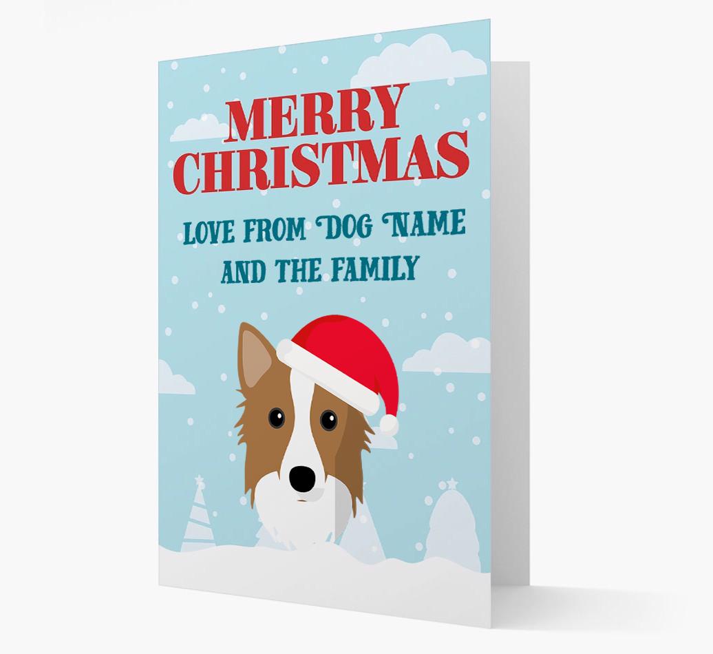 Love From the Family: Personalized {breedFullName} Christmas Card