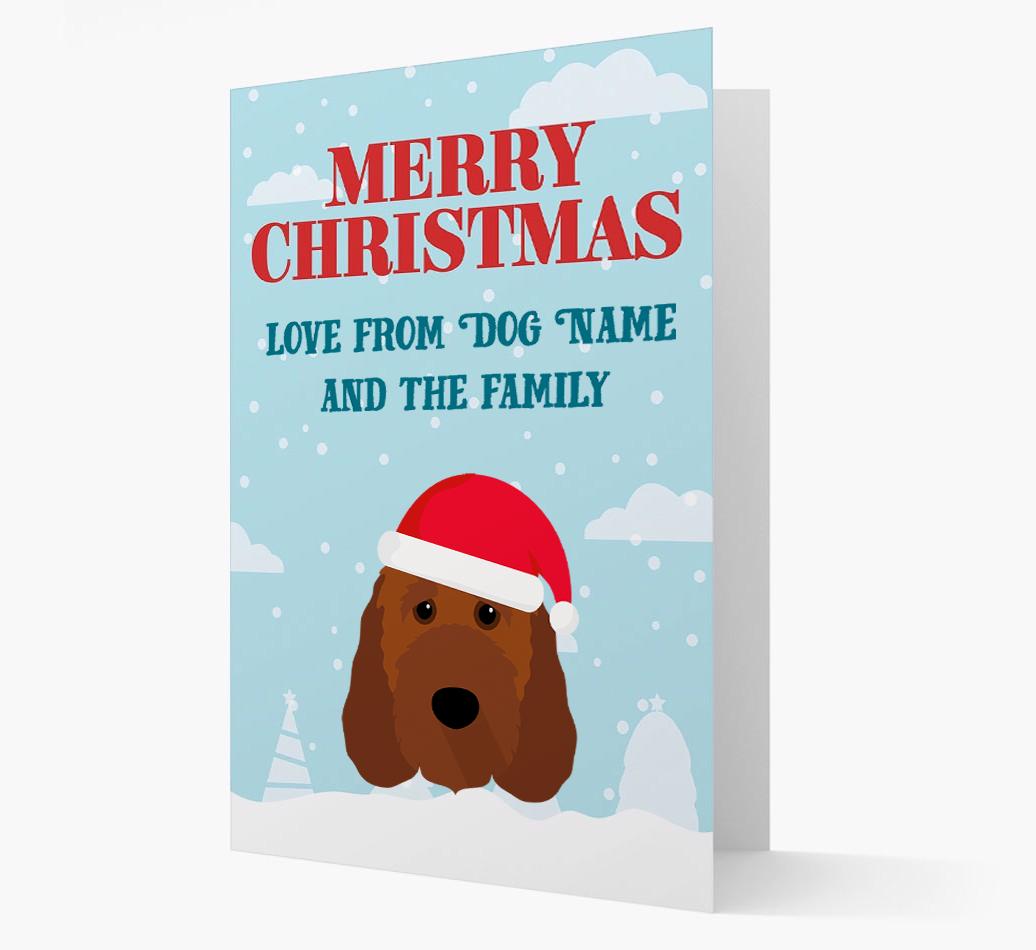 Love From the Family: Personalized {breedFullName} Christmas Card