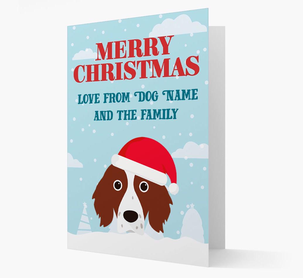 Love From the Family: Personalized {breedFullName} Christmas Card