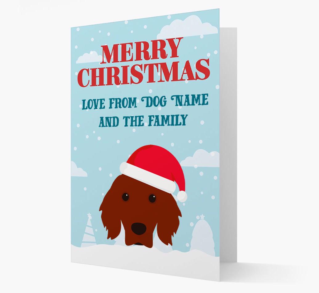 Love From the Family: Personalized {breedFullName} Christmas Card