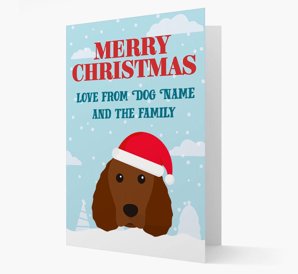Love From the Family: Personalized {breedFullName} Christmas Card