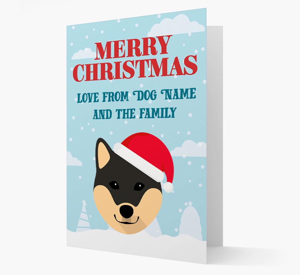 Love From the Family: Personalized {breedFullName} Christmas Card