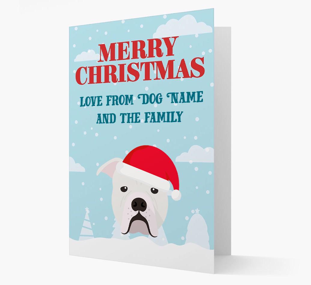 Love From the Family: Personalized {breedFullName} Christmas Card