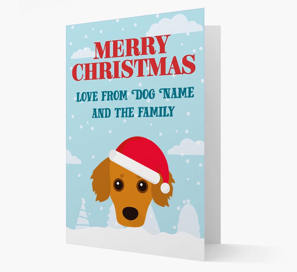 Love From the Family: Personalized {breedFullName} Christmas Card