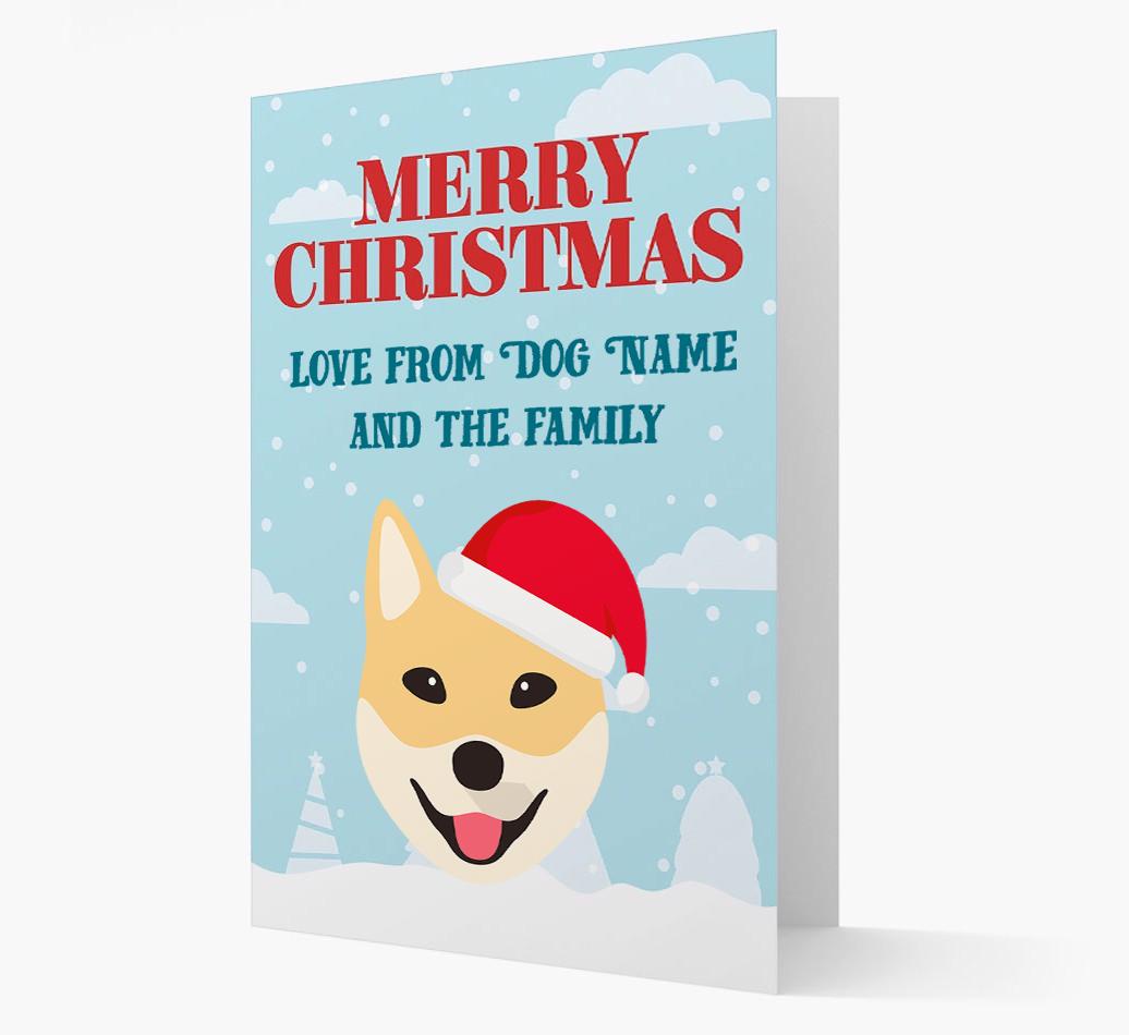 Love From the Family: Personalized {breedFullName} Christmas Card