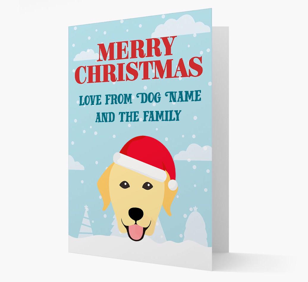 Love From the Family: Personalized {breedFullName} Christmas Card