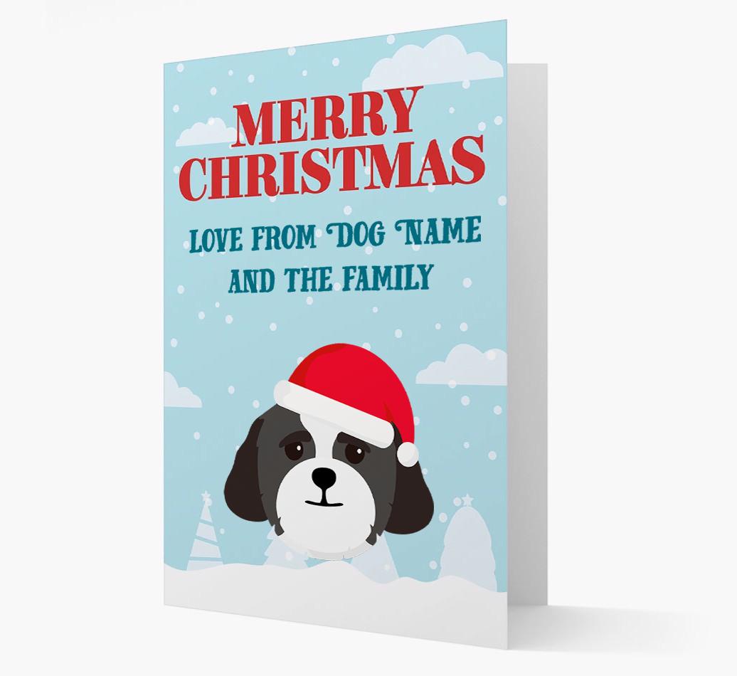 Love From the Family: Personalized {breedFullName} Christmas Card
