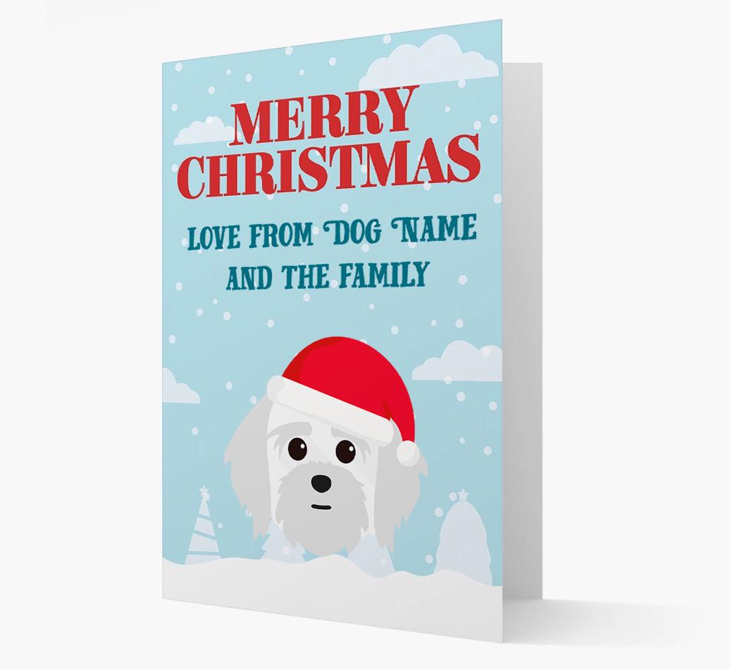 Love From the Family: Personalized {breedFullName} Christmas Card