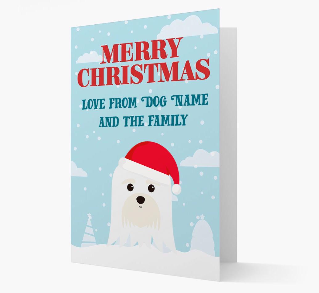 Love From the Family: Personalized {breedFullName} Christmas Card