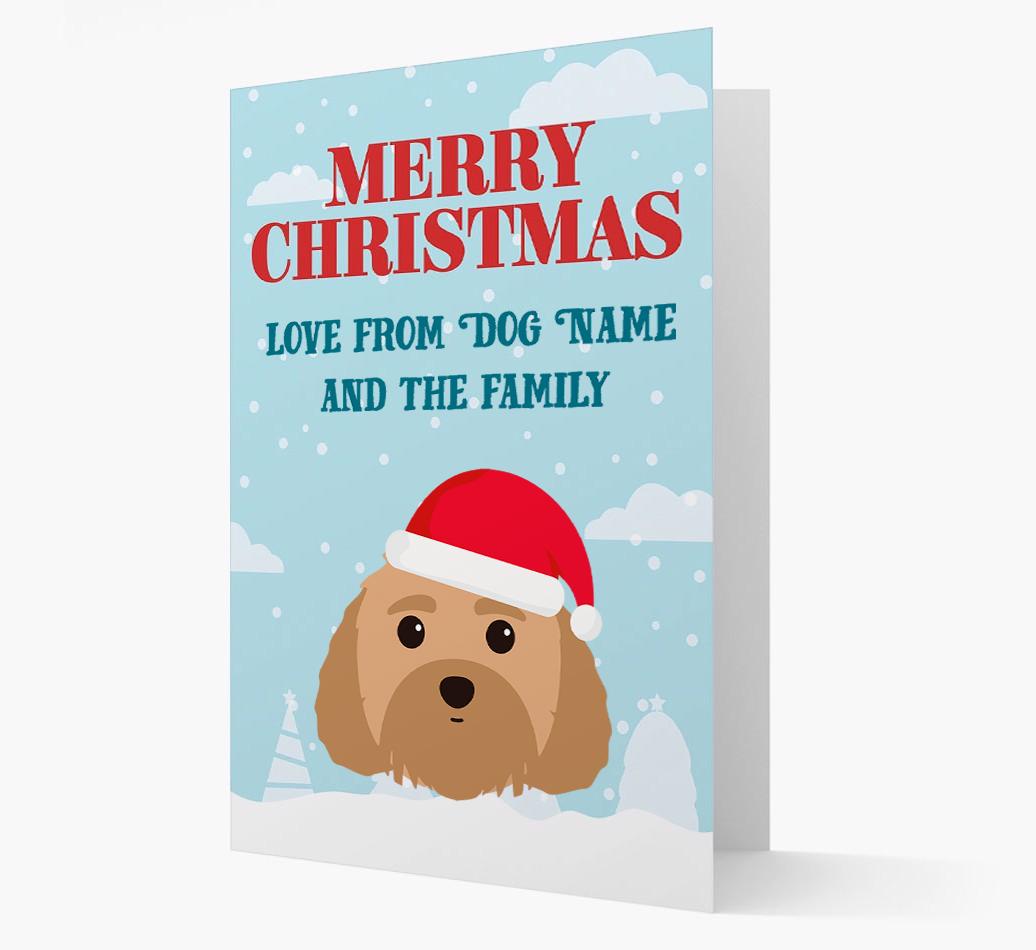 Love From the Family: Personalized {breedFullName} Christmas Card