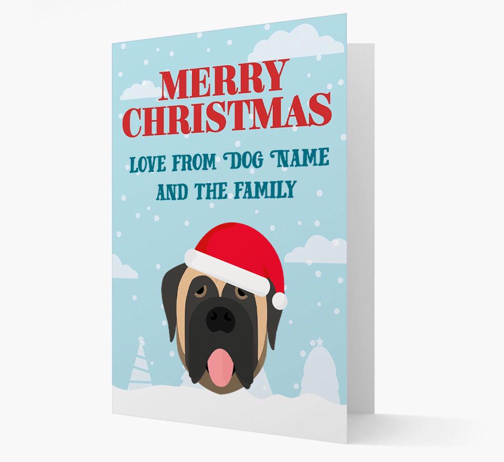 Love From the Family: Personalized {breedFullName} Christmas Card