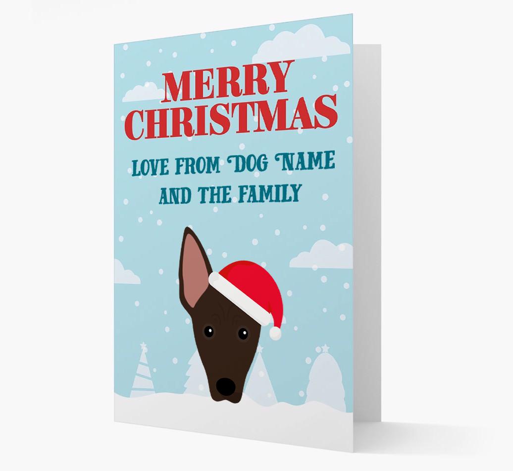 Love From the Family: Personalized {breedFullName} Christmas Card