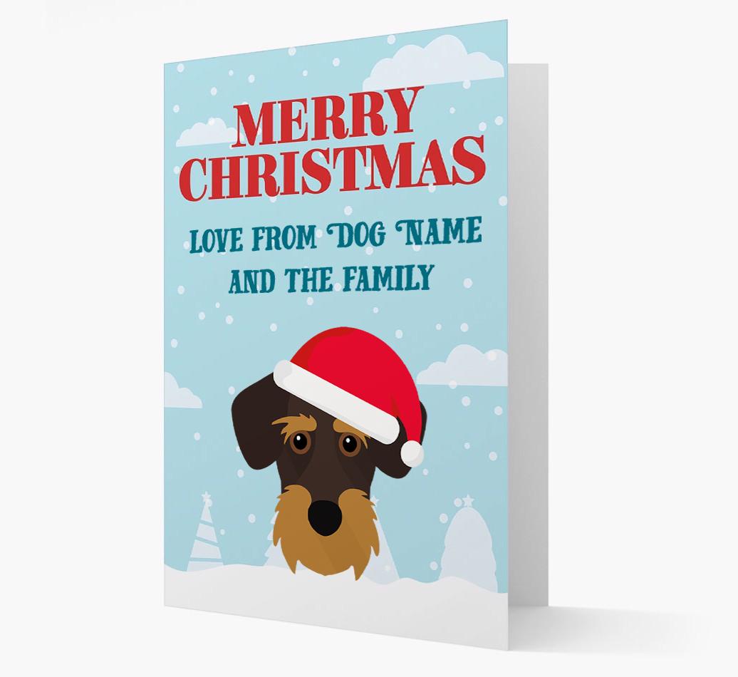 Love From the Family: Personalized {breedFullName} Christmas Card