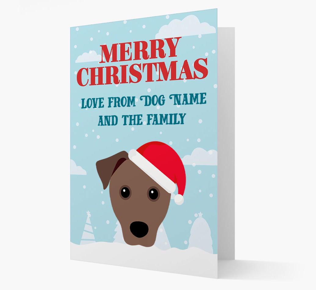 Love From the Family: Personalized {breedFullName} Christmas Card