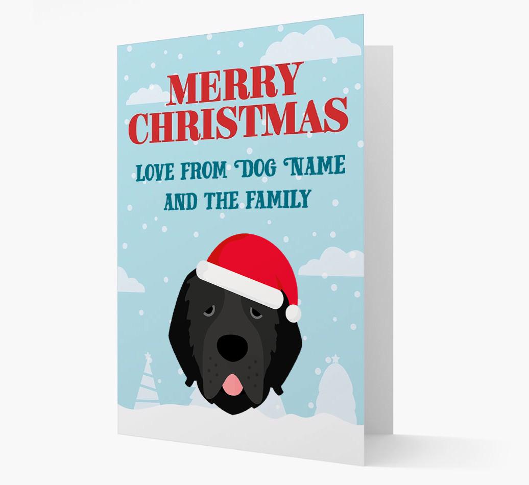 Love From the Family: Personalized {breedFullName} Christmas Card