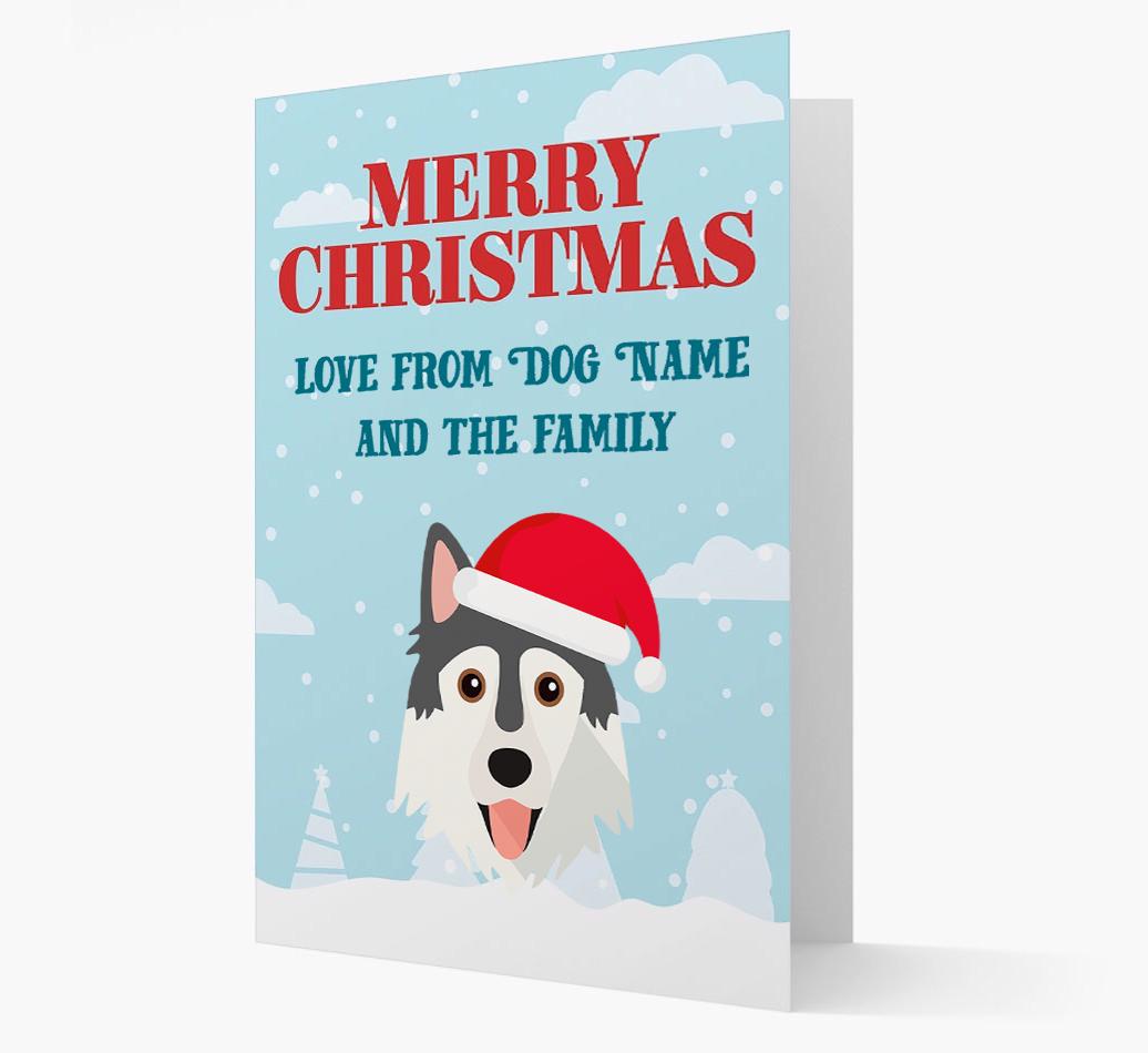Love From the Family: Personalized {breedFullName} Christmas Card