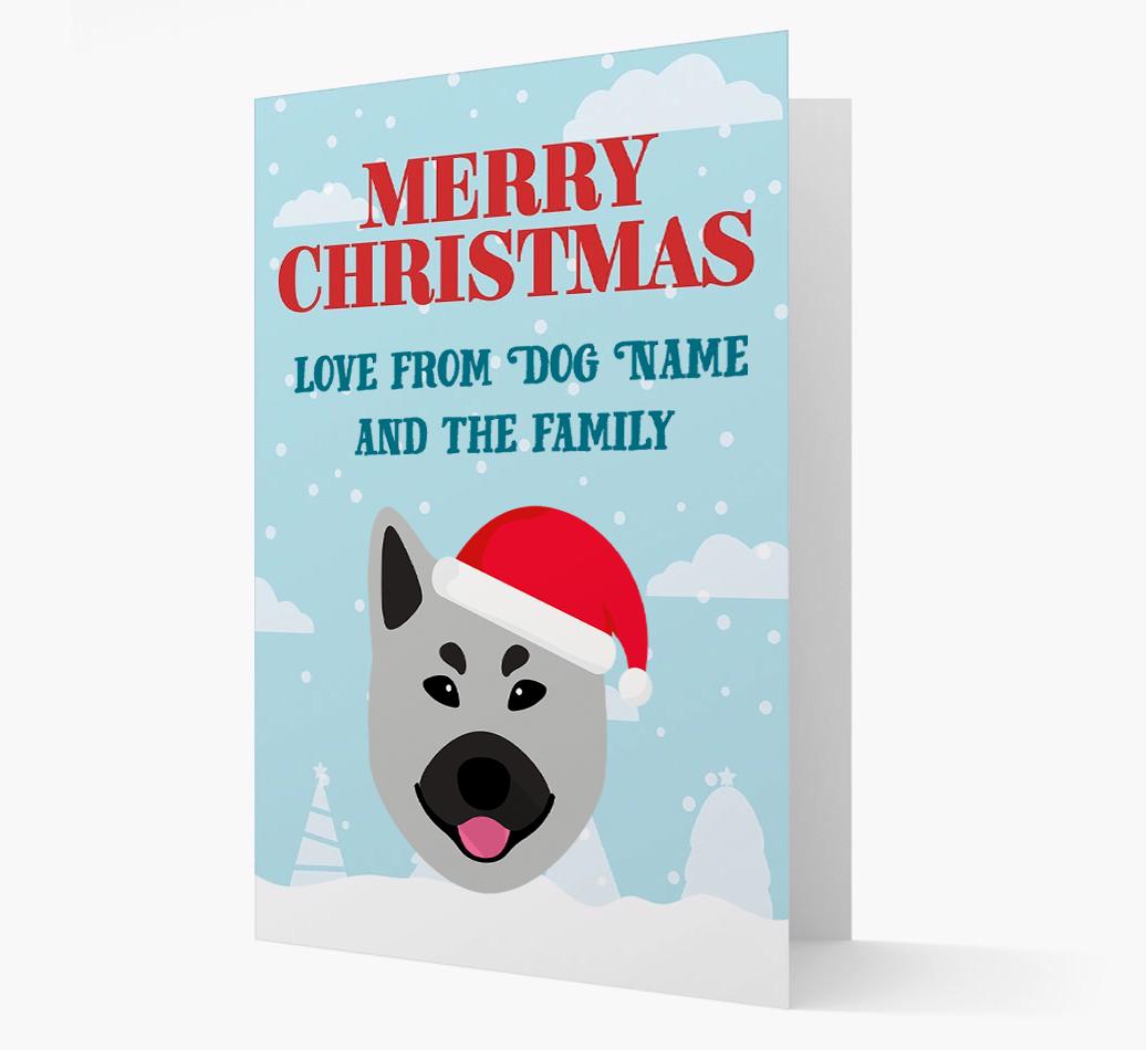 Love From the Family: Personalised {breedFullName} Christmas Card