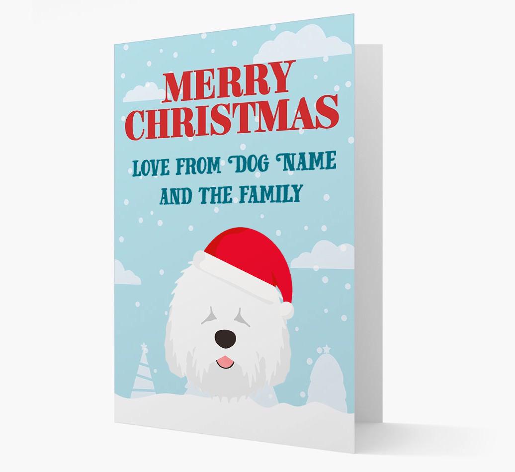 Love From the Family: Personalized {breedFullName} Christmas Card