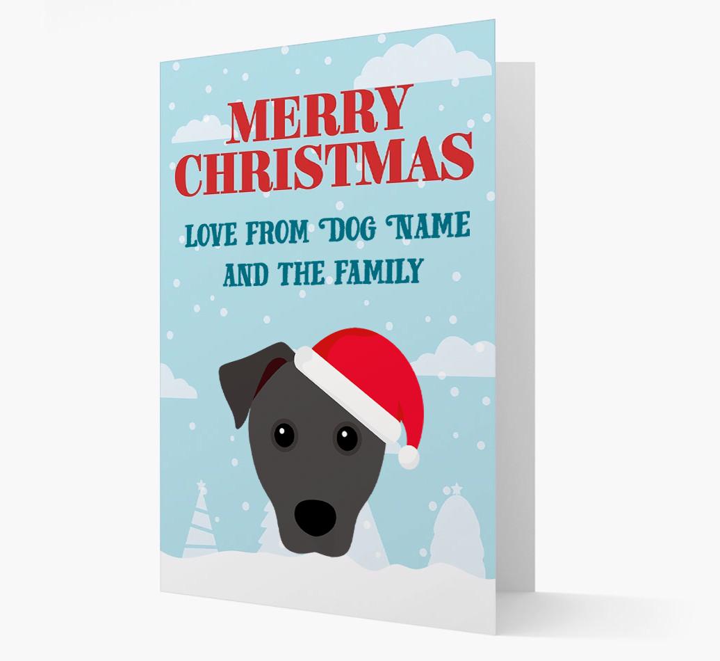 Love From the Family: Personalized {breedFullName} Christmas Card
