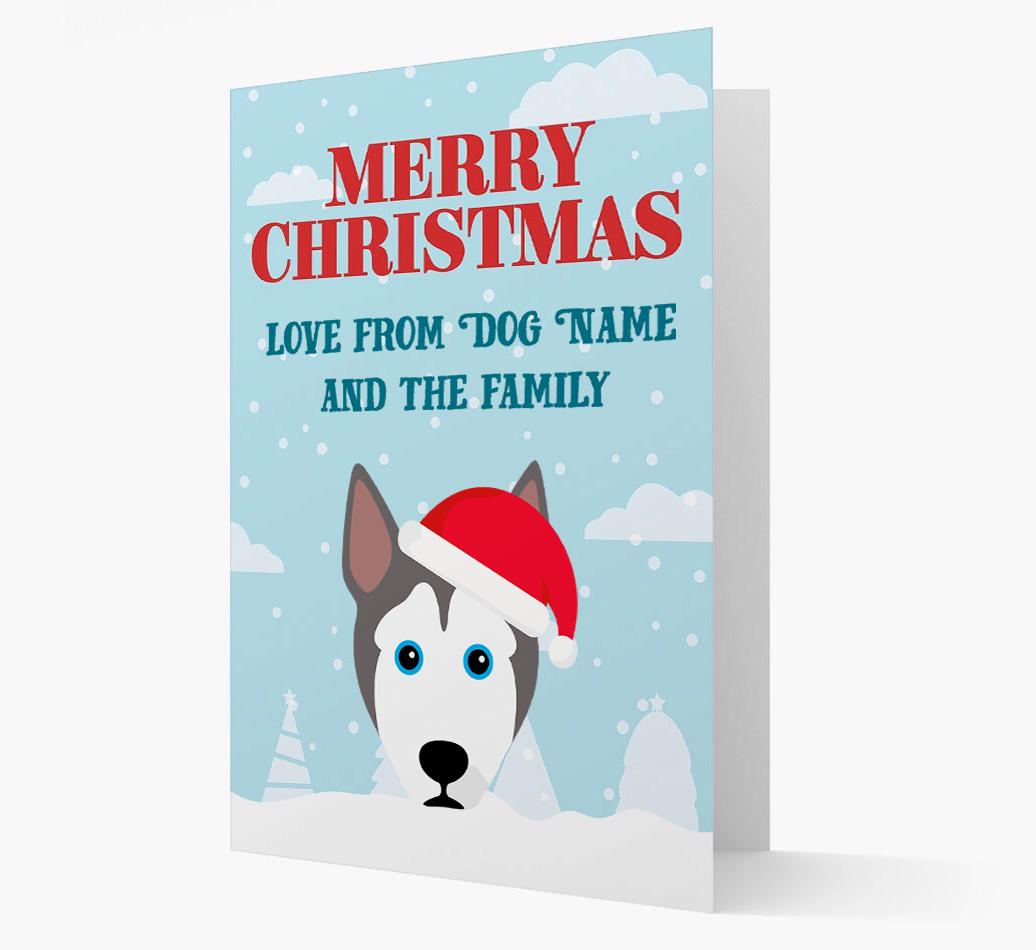 Love From the Family: Personalized {breedFullName} Christmas Card