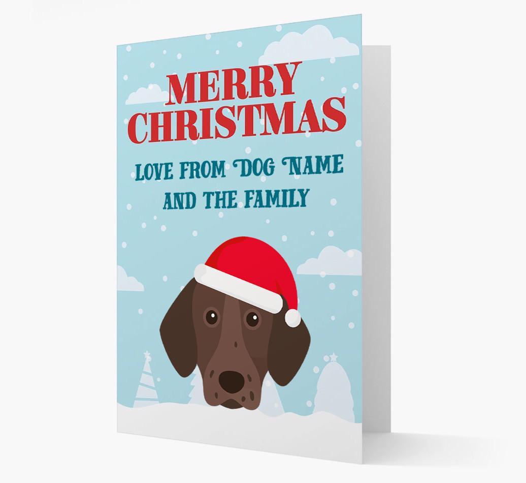 Love From the Family: Personalized {breedFullName} Christmas Card