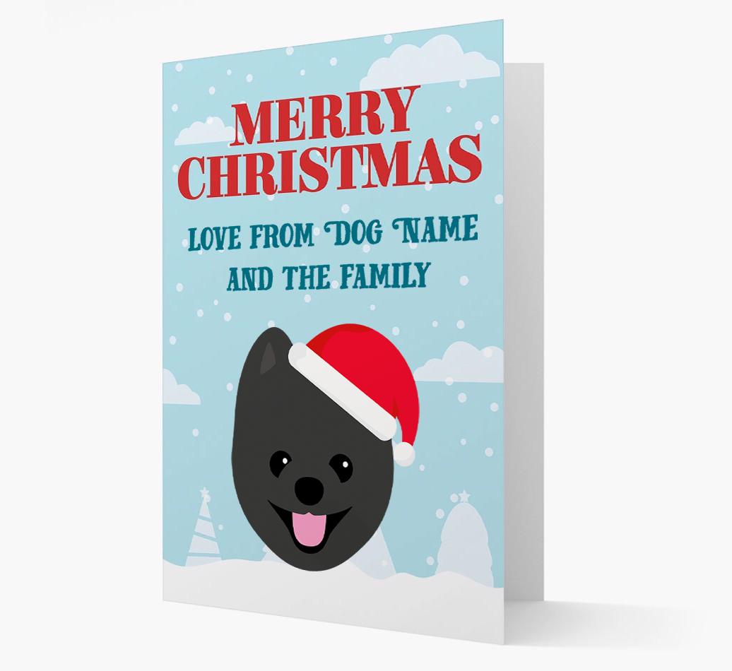 Love From the Family: Personalized {breedFullName} Christmas Card