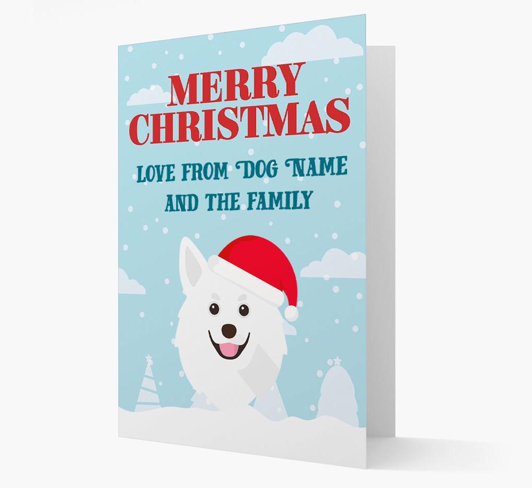 Love From the Family: Personalized {breedFullName} Christmas Card